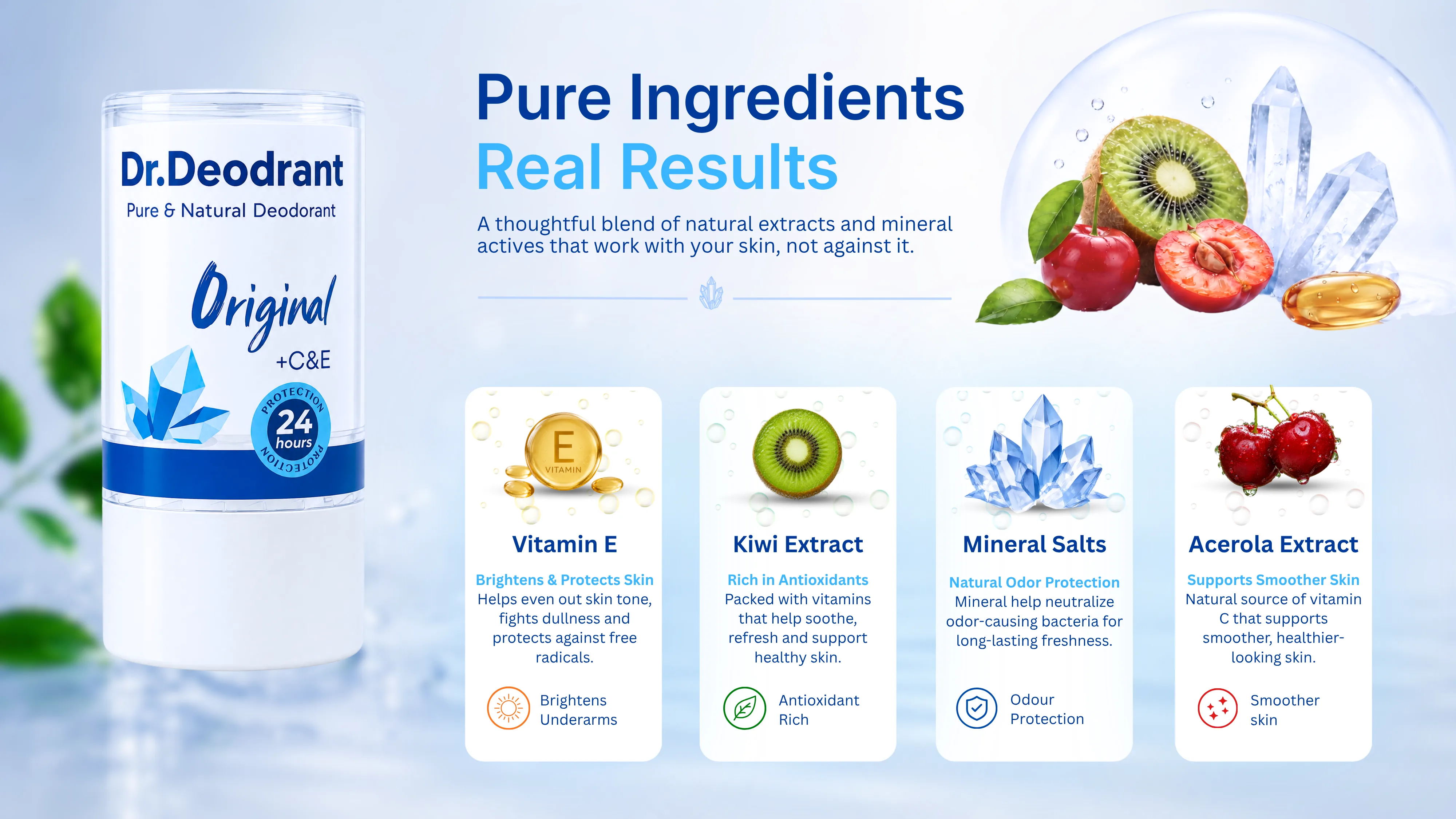 How to use Dr. Deodrant crystal deodorant